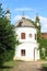 Gazebo in chateau park of palace Lnare