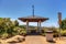 Gazebo over Bobcat Hiking Trail in Newport Beach