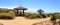 Gazebo over Newport Coast hiking trail near Crystal Cove