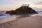 Gazebo over the rocks on the beach