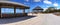 Gazebo overlooking Lovers Key State Park on a sunny day