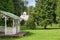 Gazebo in the park of the estate