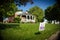 Gazebo with a sign out front for the class of 2020