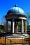 Gazebo with statue in park