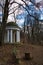 Gazebo in a suburban park.