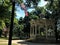 Gazebo Town Square Medina Ohio American Flags