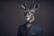 Gazelle in Business Attire: A Professional Portrait for Corporate Websites and Marketing Materials.