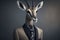 Gazelle in Business Attire: A Professional Portrait for Corporate Websites and Presentations.