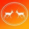 Gazelle Chinkara Logo Image Background Icon