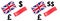 GBPSGD forex currency pair vector illustration. British and Singaporean flag, with Pound and Dollar symbol