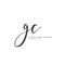 GC Initial letter handwriting and signature logo concept design