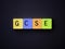 GCSE. Tiled Letters