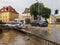 Gdansk - July 15: Flooded streets after heavy rains