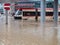 Gdansk - July 15: Flooded streets after heavy rains