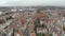 Gdansk, near the old town. Drone shot.