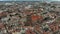 Gdansk, near the old town. Drone shot.