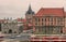 Gdansk panorama with Upland Gate and the old prison tower, Poland