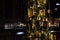 Gdansk, Poland - 24 of january 2020 - christmas tree made with bottles of alcohol