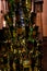 Gdansk, Poland - 24 of january 2020 - christmas tree made with bottles of alcohol