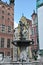 Gdansk,Poland-august 25:Neptune Statue downtown in Gdansk from Poland