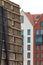 Gdansk, Poland. Facades of modern tenement houses