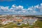 Gdansk skyline with newly built apartments on a sunny day, Poland