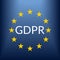 GDPR banner. General Data Protection Regulation symbol with EU flag. Vector illustration.