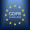 GDPR banner. General Data Protection Regulation symbol with EU flag. Vector illustration.