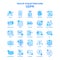 GDPR Blue Tone Icon Pack - 25 Icon Sets