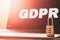 GDPR General Data Protection Regulation Business Internet Technology Concept. GDPR background with a GDPR word on the laptop and