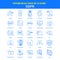 GDPR Icons - Futuro Blue 25 Icon pack