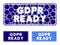 GDPR Ready rounded rectangle Mosaic Icon of Round Dots