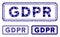 GDPR rectangle Composition Icon of Unequal Pieces