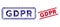 GDPR Rectangle Mosaic and Distress Gdpr Watermark with Lines