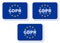 GDPR rectangular sticker set with the EU flag, the padlock icon and paragraph marks.