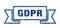 gdpr ribbon. gdpr grunge band sign.