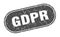 gdpr sign. gdpr grunge stamp.