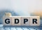 GDPR Word Written In Wooden Cubes. General Data protection concept