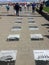 Gdynia, Poland: Southern Jetty walkway with maritime plates