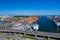 Gdynia Port Aerial View. Baltic Container Terminal in Gdynia Harbour from Above. Pomeranian Voivodeship, Poland