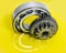 Gear and bearing industry in lubricant oiling white background