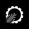 Gear Connections icon on dark background