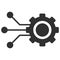 Gear Connectors Vector Icon Flat Illustration