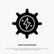 Gear, Energy, Solar, Power solid Glyph Icon vector