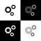 Gear. Gear vector icons. Wheel symbol. Technology. Gear icon, isolated for web design. Vector illustration