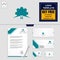 gear home logo template and stationery design include