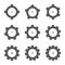 Gear Icon Config Settings Symbol, Gears Sign, Sprocket Silhouettes