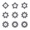 Gear Icon Config Settings Symbol, Gears Sign, Sprocket Silhouettes