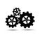 Gear icon with place for your text. Vector illustration