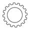 gear machine style isolated icon design